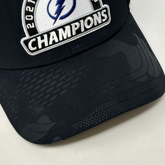 Tampa Bay Lightning 2021 Stanley Cup Trucker Hat Cap Black Fanatics Snapback NHL - Picture 6 of 10